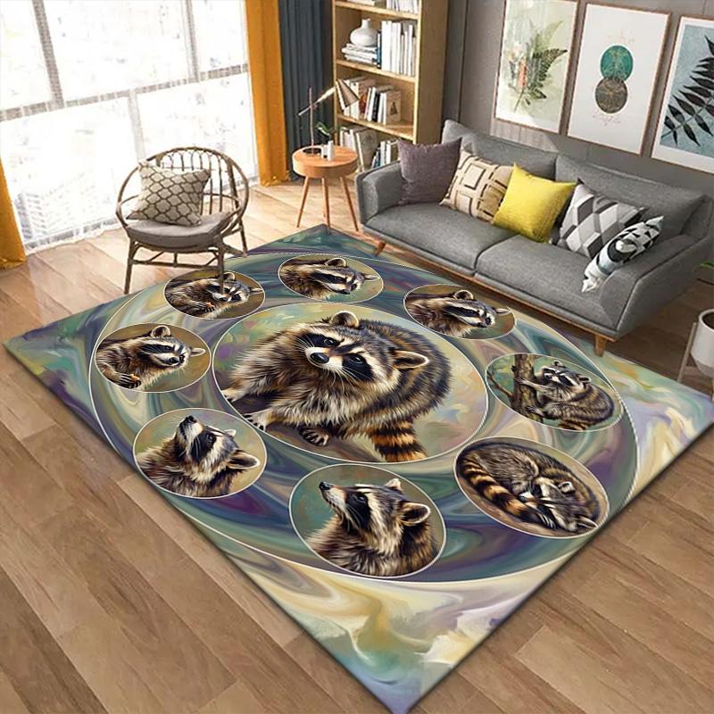 Animal Carpet Rug for Living Room Bedroom Home Sofa Decoration