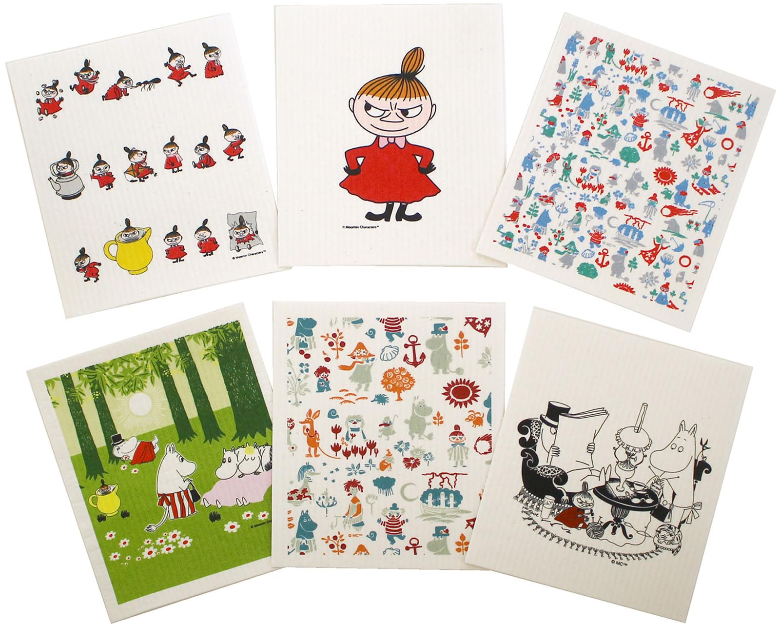 

Влажные салфетки Morikatsu Серия Муми-тролли Набор из 6 x E.oct (Размер S 6)