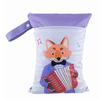 Cross-border Cartoon Print Hanging Baby Storage Bag, Reusable Diaper Bag with Wet/Dry Separation, Double-layer.