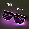 LED Mosaic Party Sunglasses - Cool Night Glow Glasses for Birthdays, Concerts, and Nightclubs