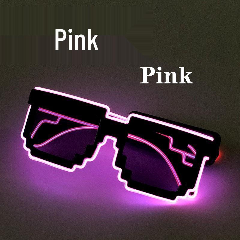LED Mosaic Party Sunglasses - Cool Night Glow Glasses for Birthdays, Concerts, and Nightclubs