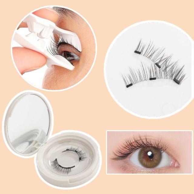 Buttermilk - Volume Crisscross Magnetic False Eyelashes with Applicator Clip