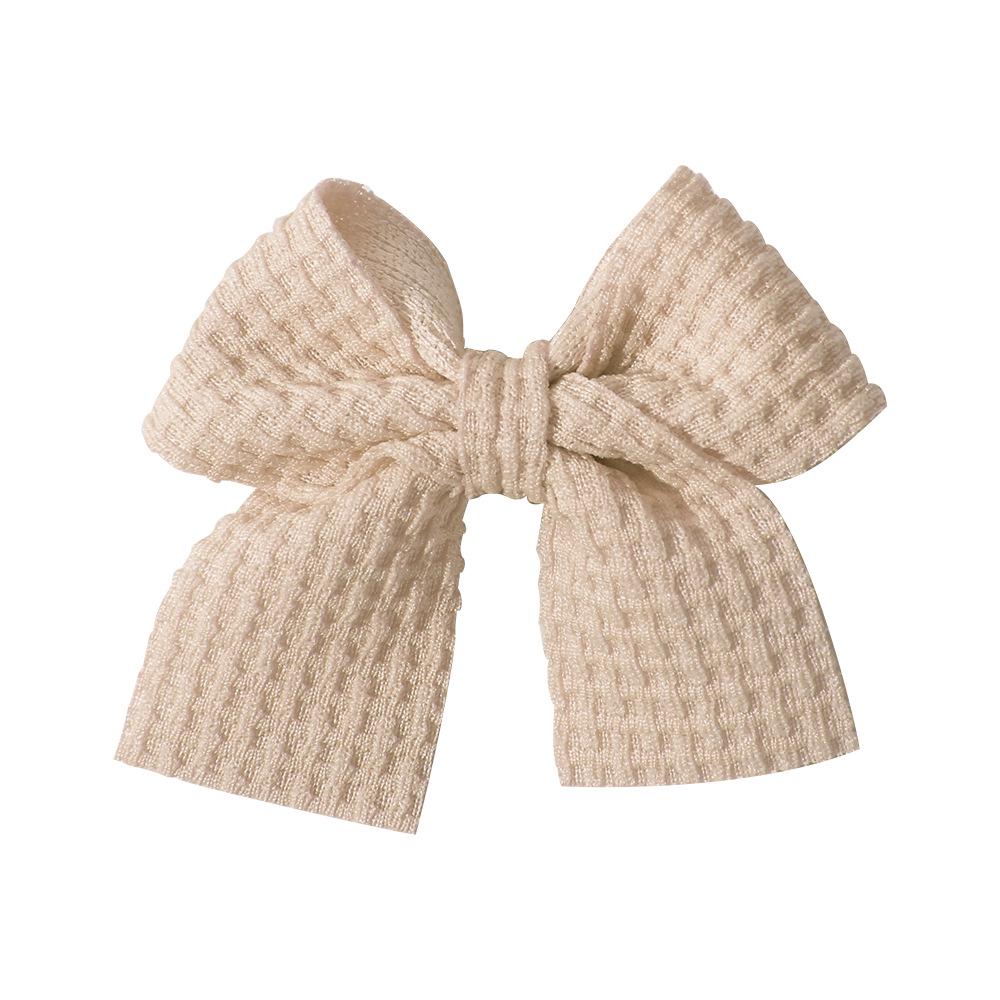 Popular Handmade Fabric Bow Hair Clips for Girls - Macaron Duckbill Style