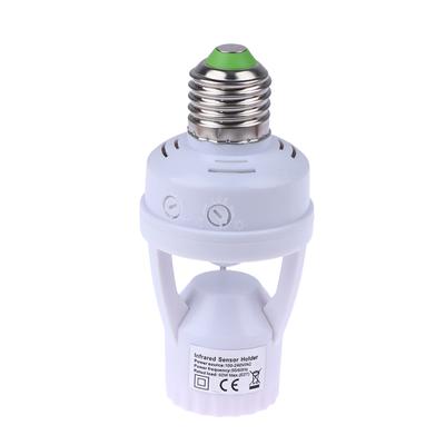 1Pc Ac100-240V E26/E27 Socket Converter with Pir Sensor Motion Led Lamp Base Intelligent Switch Light Bulb Holder