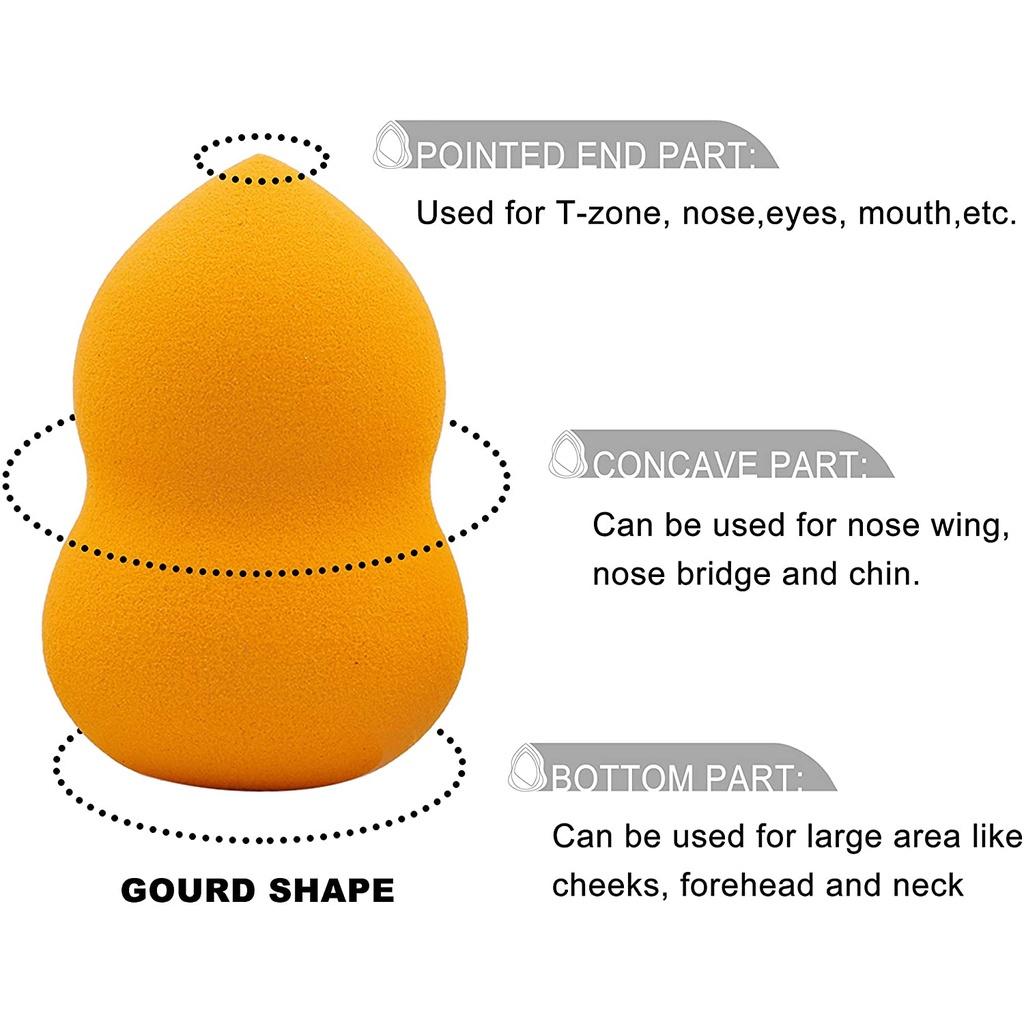 

Подходит для нанесения жидких кремов и пудры, спонж для макияжа в форме яйца C-1PCS-Cor aleatória