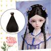 CMD Doll Wig Straight Short Hair for 1/3 1/6 1/4 BJD SD Dolls, Long Hair DIY Costume, Available in 10 Colors
