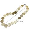 Simple Niche Diameter 18 Natural Shell Disc Necklace Women, Vacation Beach Wind Versatile Collarbone Chain Accessories