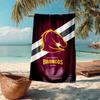 Brisbane Broncos Fashion Beach Towel: Ideal for Summer Adventures, Soft, absorbent and quick drying, suitable for swimming and bathing