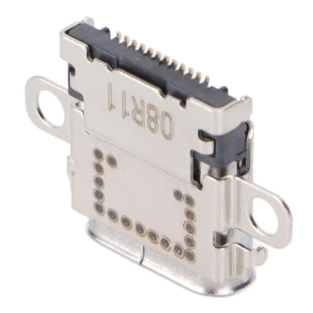 Replacement Type C Charging Port Metal USB C Power Charger Socket for Switch Console