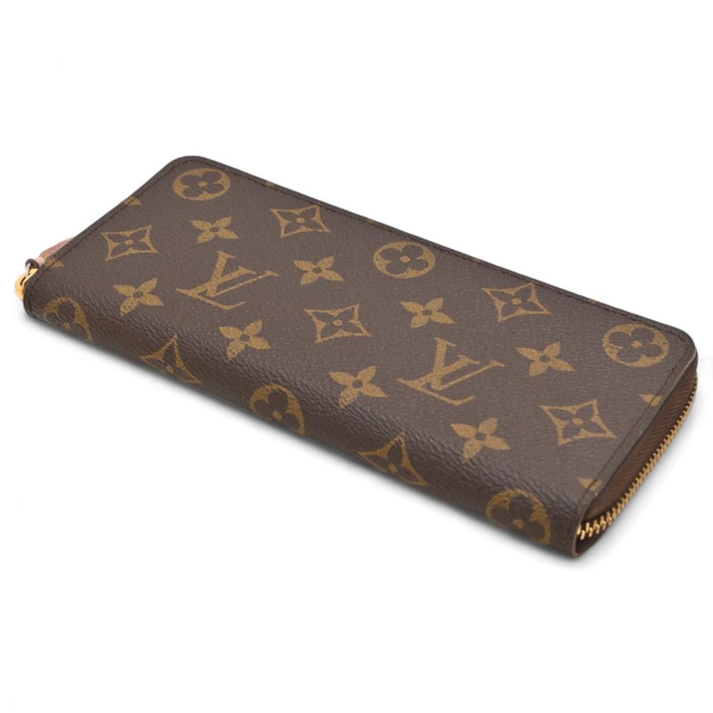 Auth Louis Vuitton Monogram Long Wallet Portefeuille Clemence lv2526bn