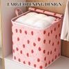 2pc Household Large Capacity Clothing Storage Bag Non-woven Material Wardrobe Organizer Quilt Storage Bag Clothing Storage Bag