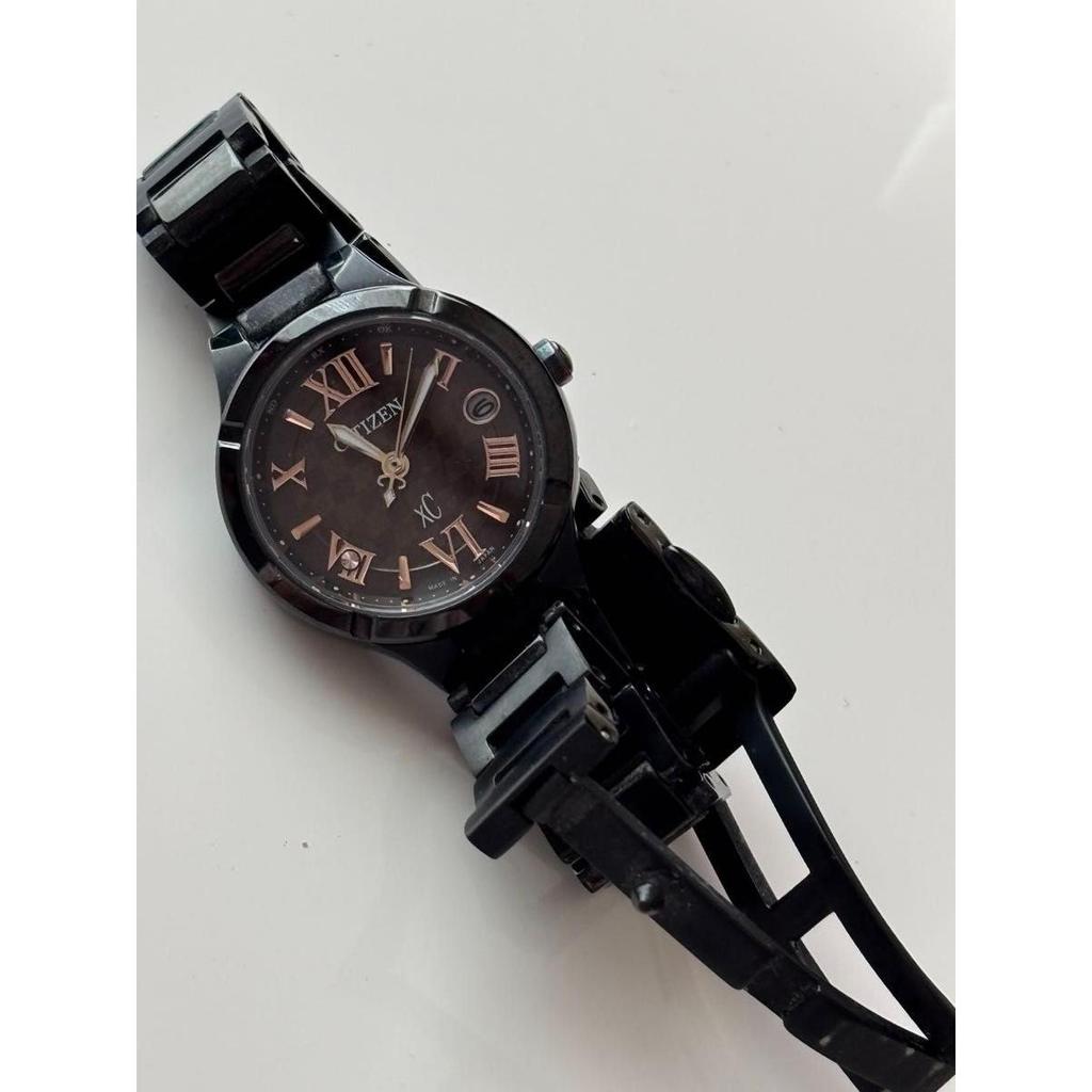 Used CITIZEN XC Citizen Cross Sea Eco Drive Radio Watch Black