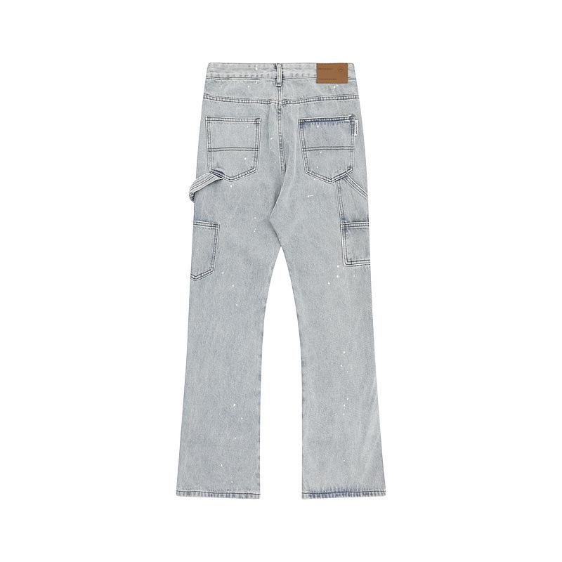American High Street Patchwork Destroyed Gradient Jeans