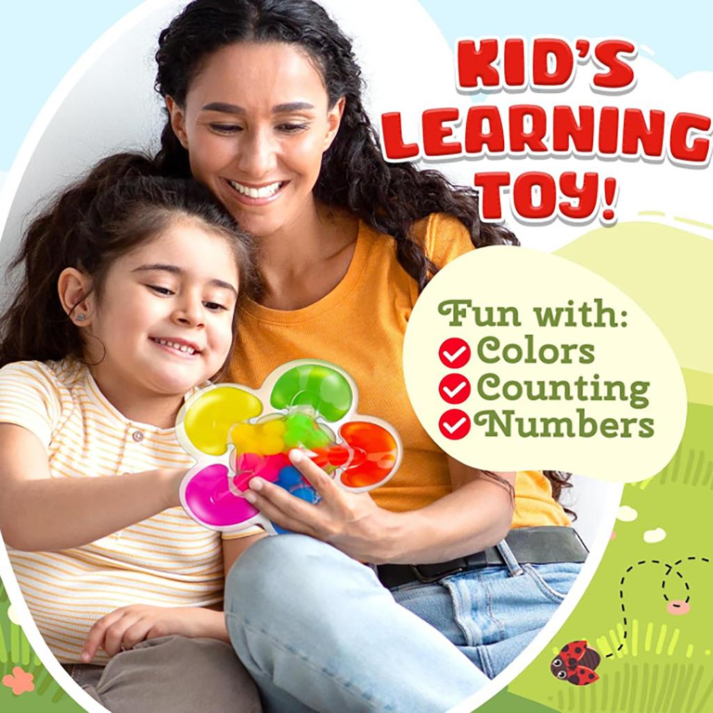 Multipurpose Sensory Color Sorting Game for Toddler Enhances Fine Motor Skills with Preschool Educational Toy