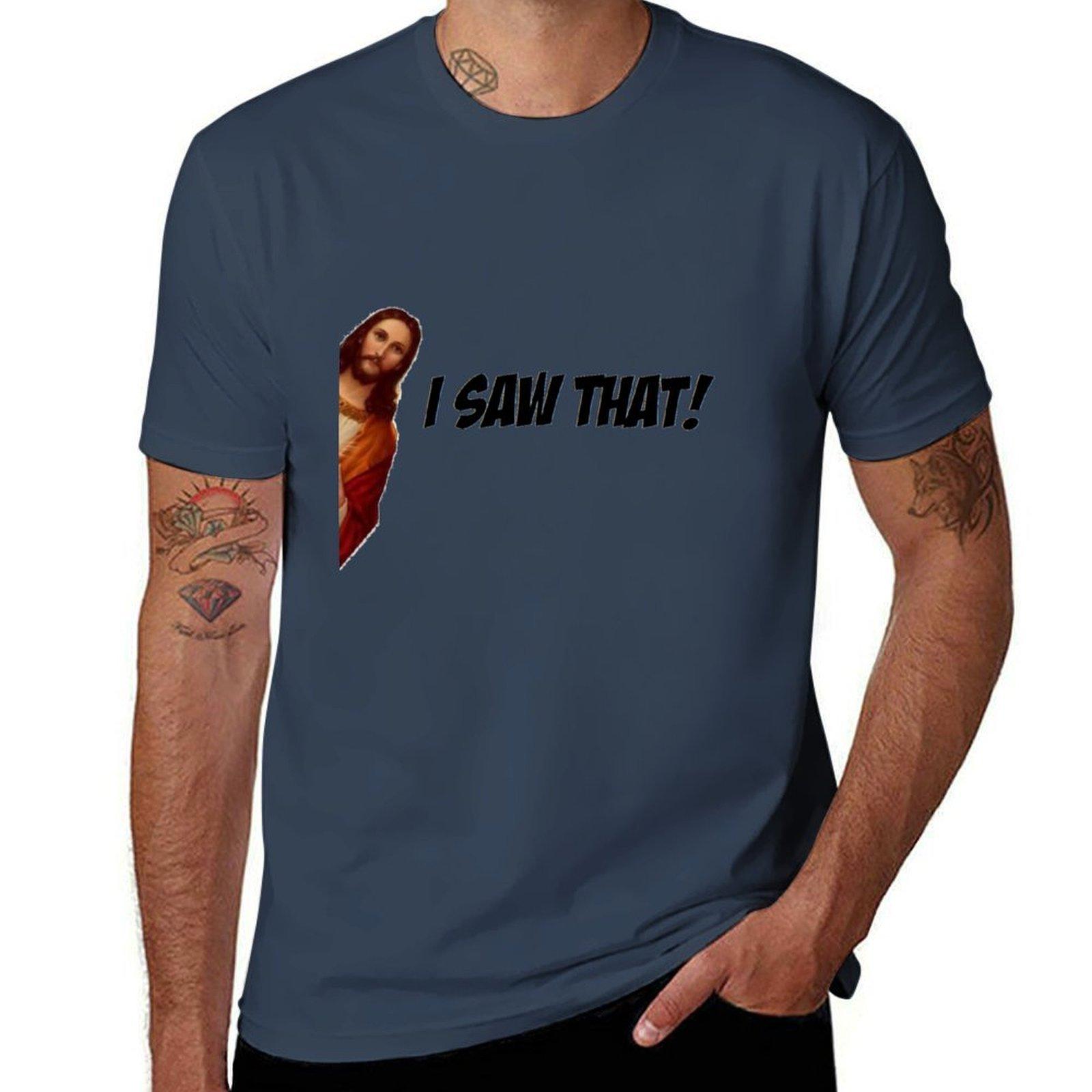 I See That (Jesus) Tshirt Minimal Art Print Tshirt S