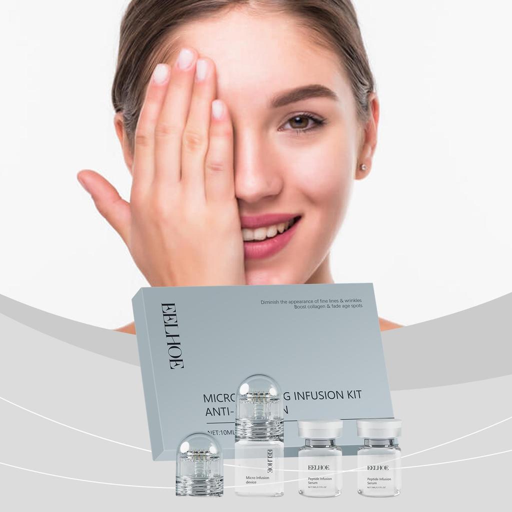 EELHOE Hyaluronic Acid Facial Set 1 Set, Gentle Hydration, Nourishing Skin Roller, Firms and Smooths Skin, Reduces Fine Lines, Facial Care