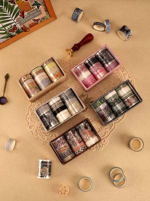 10 Rolls/Box, Of Various Styles Of Washi Tape, Masking Tape For Art Design And Diy Handicrafts, School Supplies, Back-To-School