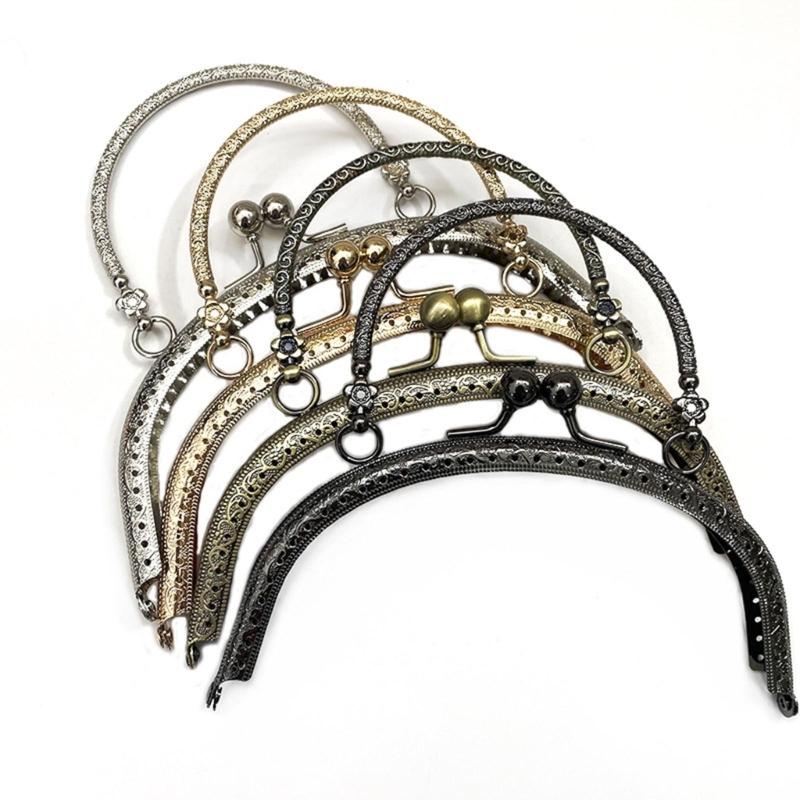 Purse Frame DIY Craft Semicircle Kiss Clasp Lock Coin Bag Semicircular Arched Shape Clutch Frame Purse Bag Purse Making