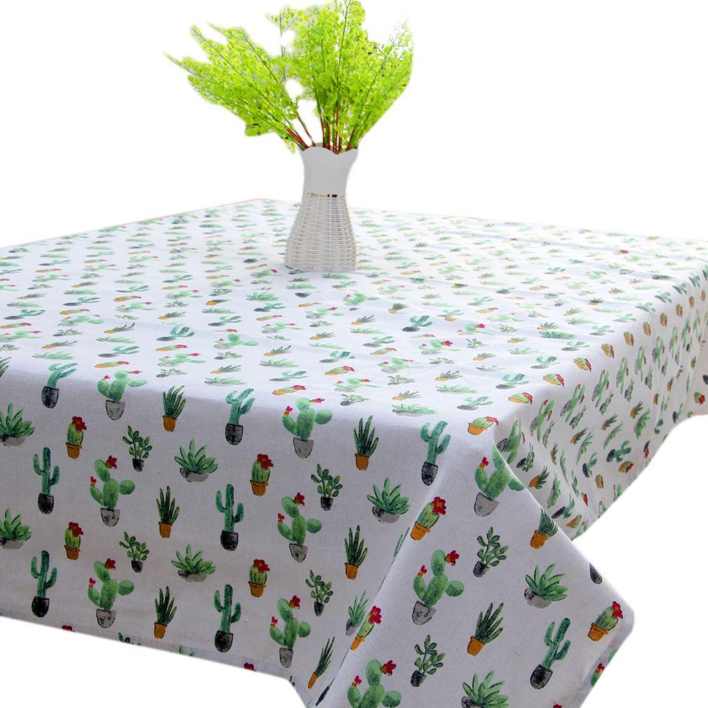 Cactus Pattern Tablecloth Rectangle Table Cloth