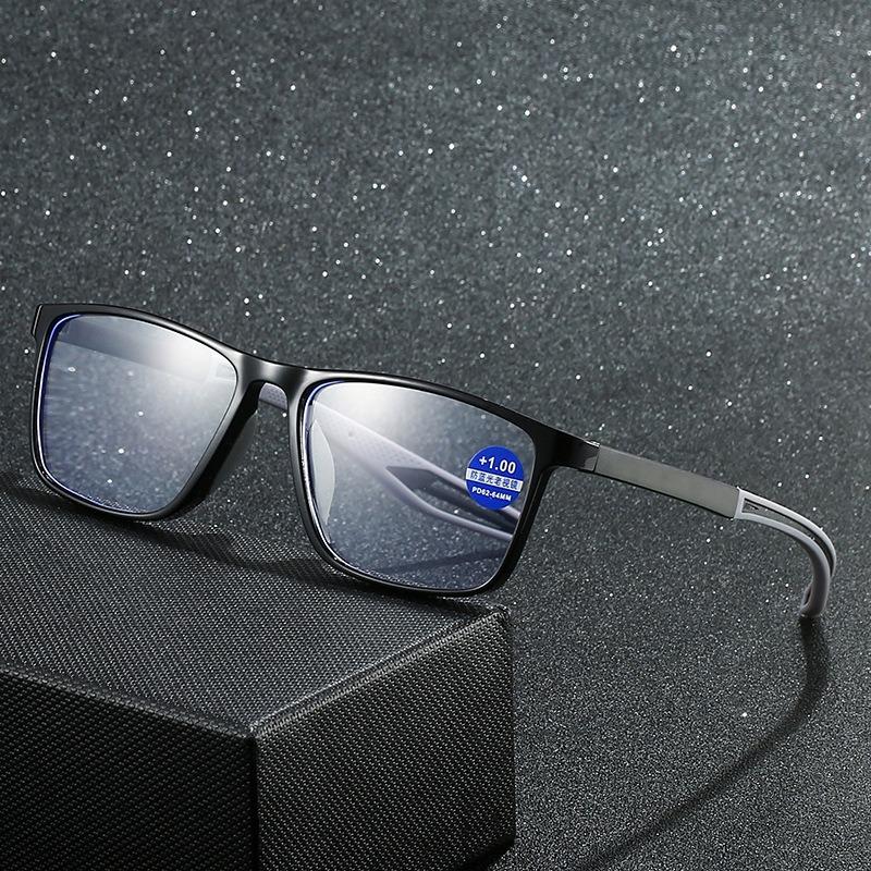 3Pcs Fashion  Reading Glasses For Men Spring Leg Sports Presbyopia Glasses Anti Blue Light Glasses +100 ~+400