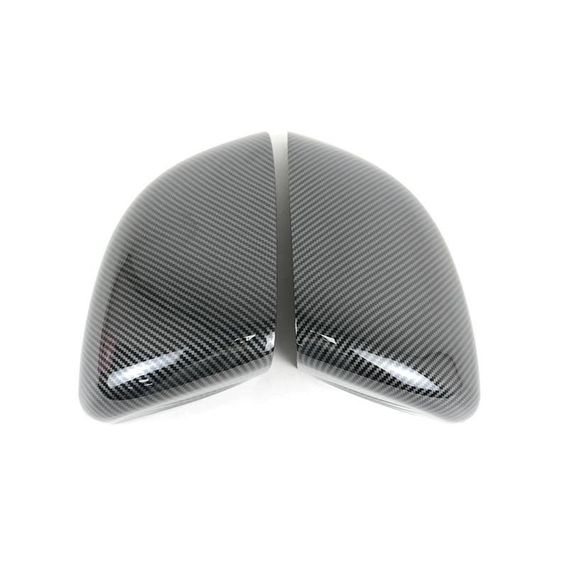 Carbon Fiber Color Door Rearview Mirror Cap Cover Sticker For Mercedes Benz A Class W177 CLA C118 - Car Accessories Trim