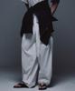 UMARMUNG Lightweight Cotton Oval Silhouette Pants_White
