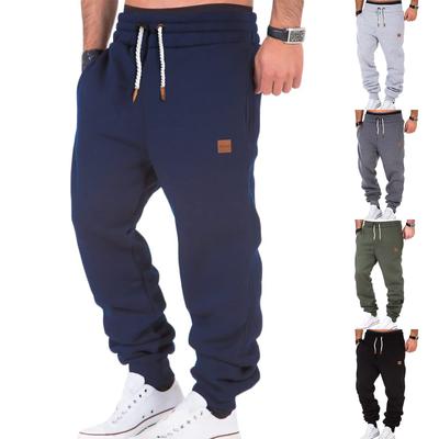 Pantaloni sportivi larghi da uomo alla moda con fasciatura colorata, pantaloni sportivi con coulisse
