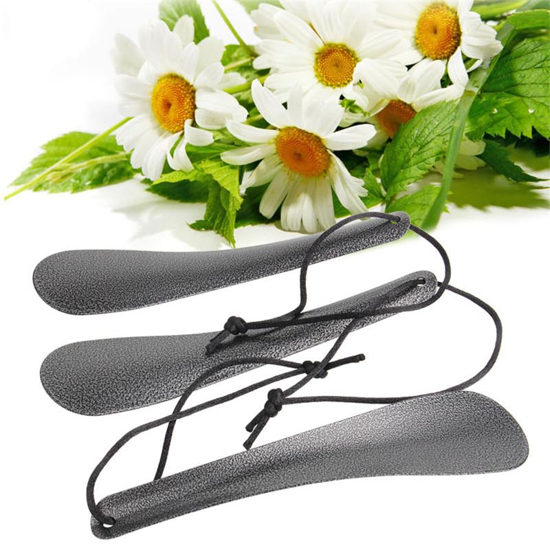 New High quality Pratical Professional Durable Handle Stainless Steel 19cm Metal Shoe Horn Lifter Tool Shoespooner Shoehorn