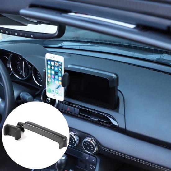 Navigation Screen Sun Visor Phone Holder Clip For Mazda MX-5 Miata Fiat 124 16+