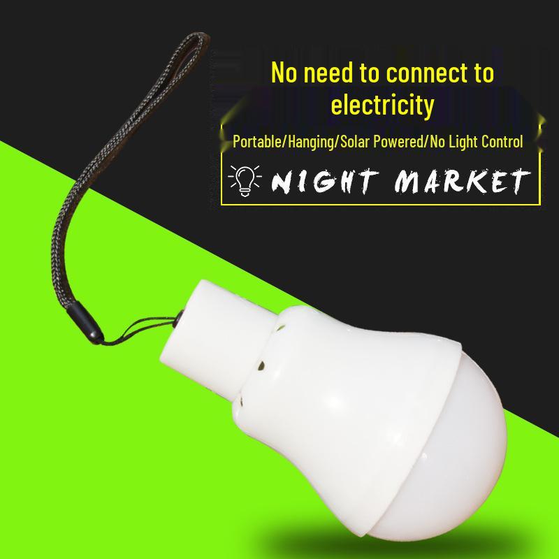 Rechargeable LED Solar Emergency Bulb for Camping