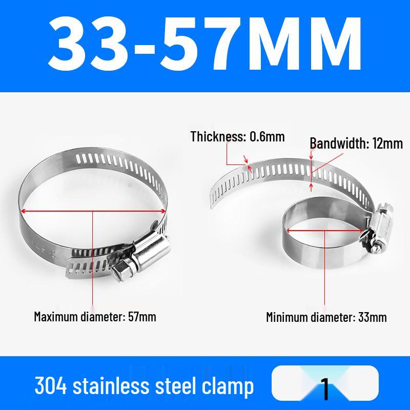 Ally 304 Stainless Steel American Style Hose Clamp
