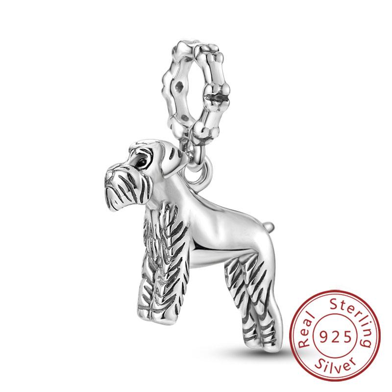 Fit Original Copper Charms Beads Puppy Heart Bow Copper Charms For Bracelet Pendant Women Jewelry Gifts