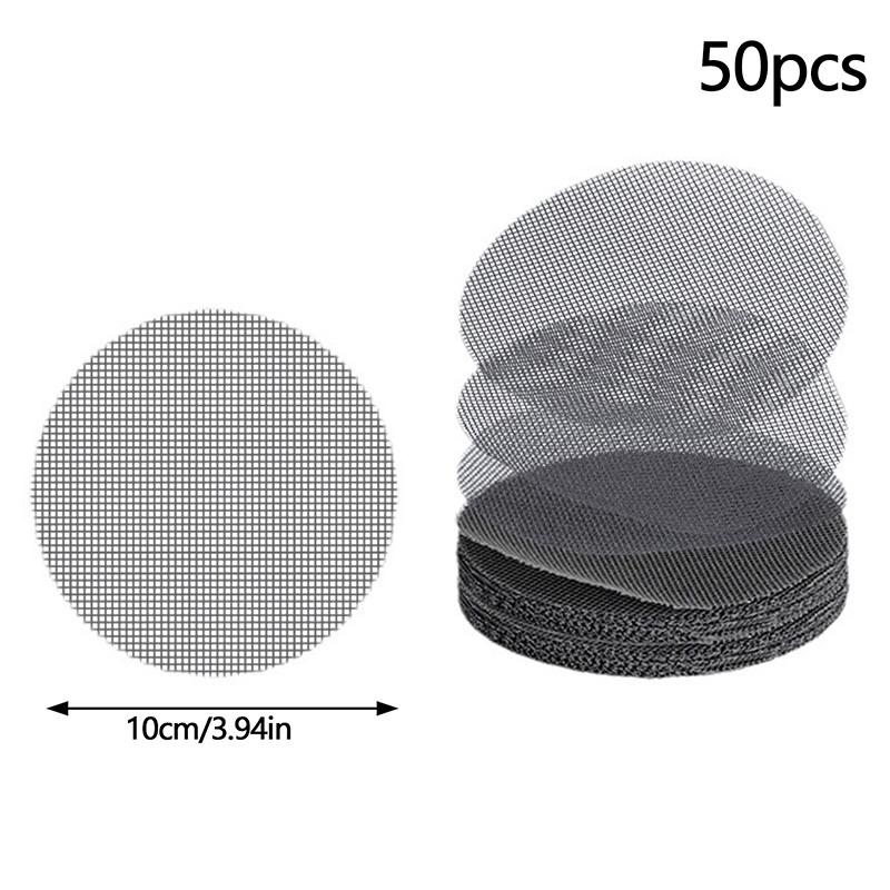 

50 шт. сетчатая прокладка для отверстий в горшках, круглая сетка для дренажных отверстий для дна горшка, предотвращает потерю почвы, инструменты для садоводства и озеленения цветочных растений бонсай 10cm