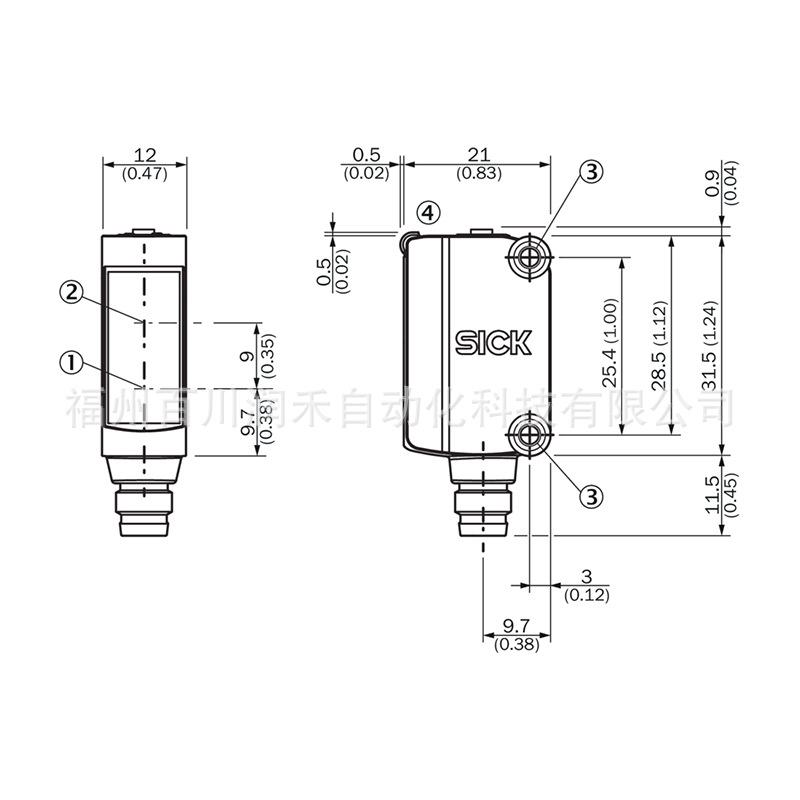 Sick Color Mark Sensor KTM-MP317A1P / KTM-LP22181P - Brand New & In Stock KTM-MP317A1P