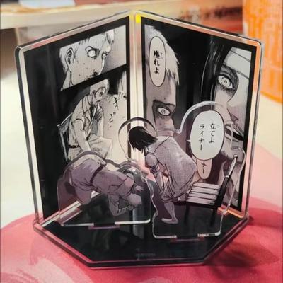 Angriff auf Titan Spiel Eren Yeager Reiner Levi Ackerman Acryl Stand Puppe Anime Figur Platte Cosplay Spielzeug