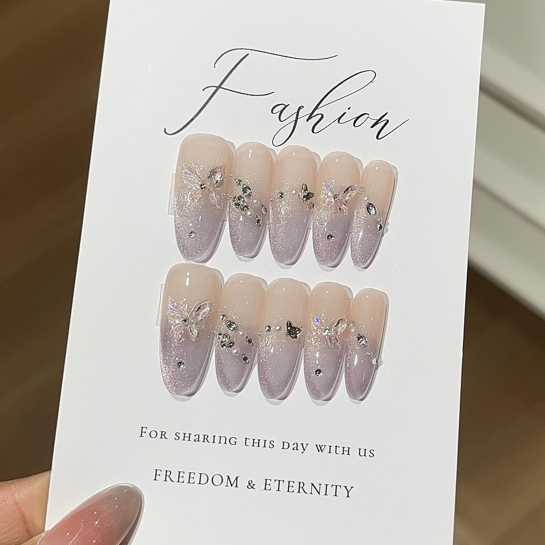 

Butterfly In The Clouds, Purple Butterfly Drills and Drills, Flashes, Cat Eyes, Gentle and Fairy-like Feeling, Wear Armor L