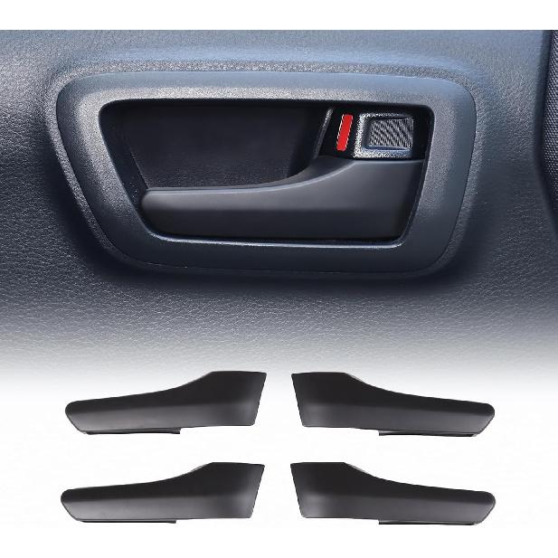 Car Inner Door Handles Cover Trim Compatible with Toyota Tacoma 2016-2022, Auto Inner Door Handles Cover Interior Door Handles Protector Trim матовый черный