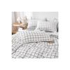 Doppelseitiges Bettbezug-Set, kariert