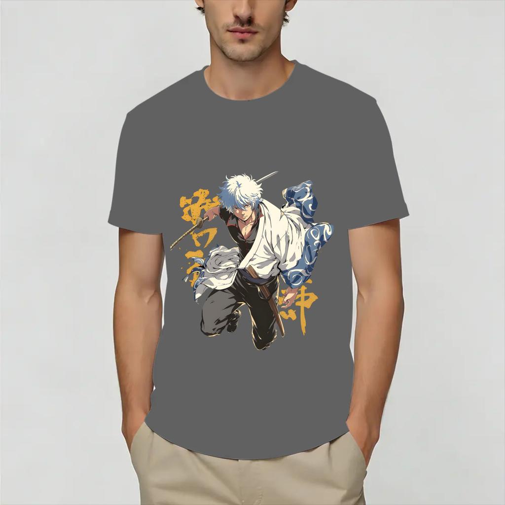 GGintamas T Shirt Unisex Cotton Amazing TShirt Round Neck Tees Short Sleeve Clothing Printed