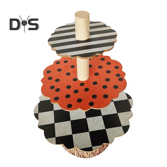 

Хэллоуин Веник Подставка для кексов 3-х ярусная Змея Чаша Торт Десерт Держатель для кондитерских изделий Многоуровневый поднос для резки Стойка для выставки товаров Башня Украшение Фестиваль Праздничные принадлежности Round