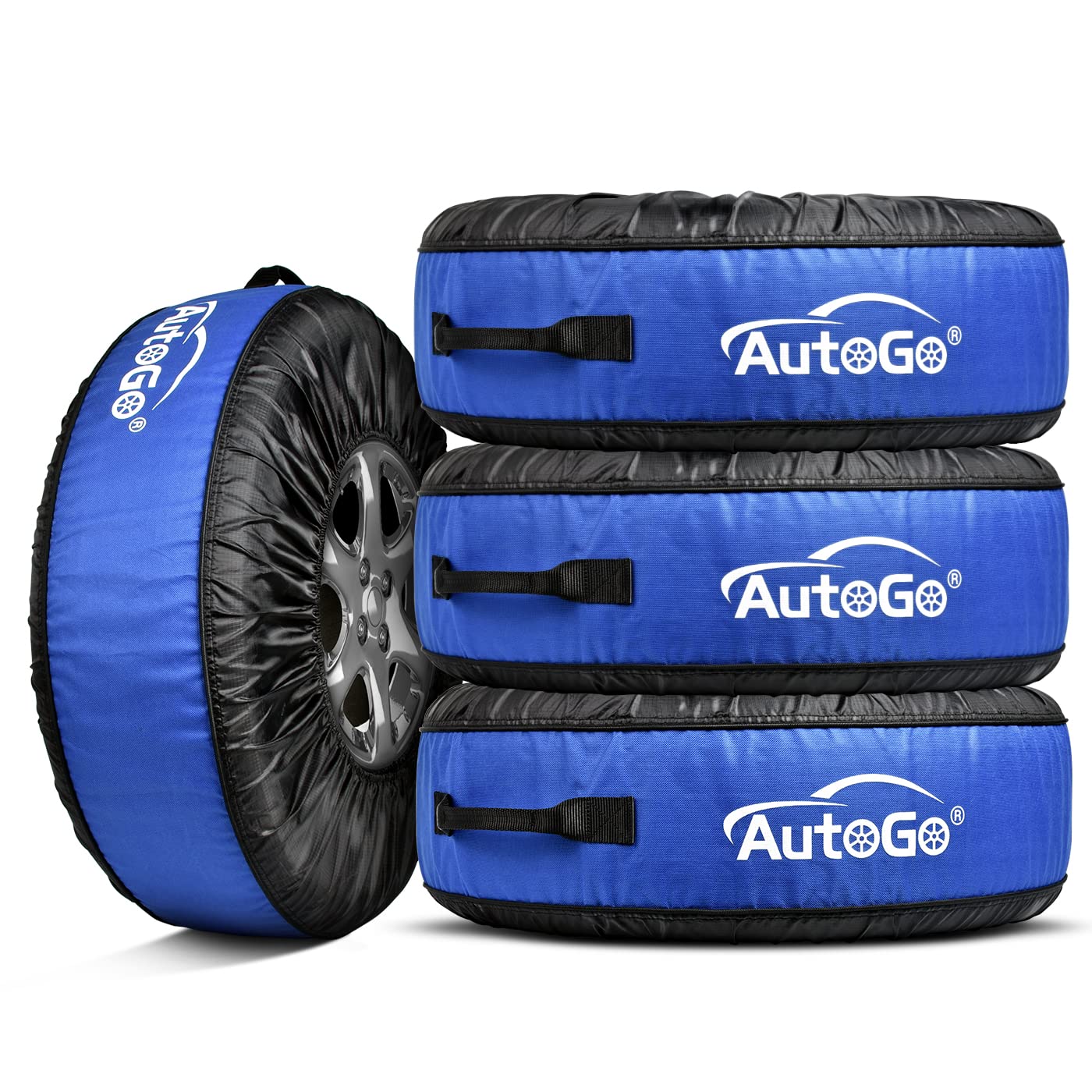 

AutoGo Комплект шин Подходит для шин дюймов в диаметре Хранение и Сделано из 600D Предотвращает Включает и Японскую инструкцию по эксплуатации Сумки для шин Шины дюймов синий