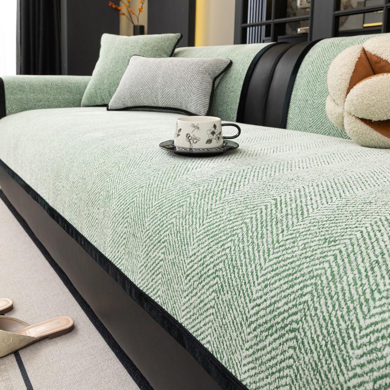 Einfarbiges Modernes L-förmiges Sofakissen-Set Bequemer Sofabezug Kombipack Haustierfreundlich Rutschfest Modulare Sofas