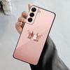 Phone Case For Samsung Galaxy S23 S22 S21 S20 Fe Ultra S10 S9 S8 Plus Note 20ultra 10plus Cover Rose Gold Pink Queen Princess