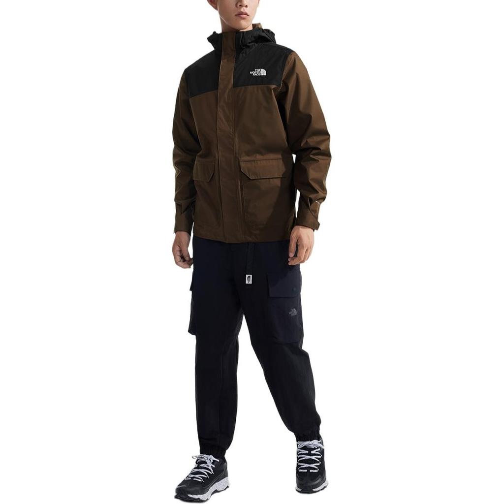 THE NORTH FACE Urban Exploration Hiking And Mountaineering Waterproof And Windproof Windbreaker Jacket Men's Brown NF0A8AUK-5EX