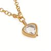 Hot Sale Transparent Glass Hollow Box Square Necklace DIY Accessories Zircon December Love Animal