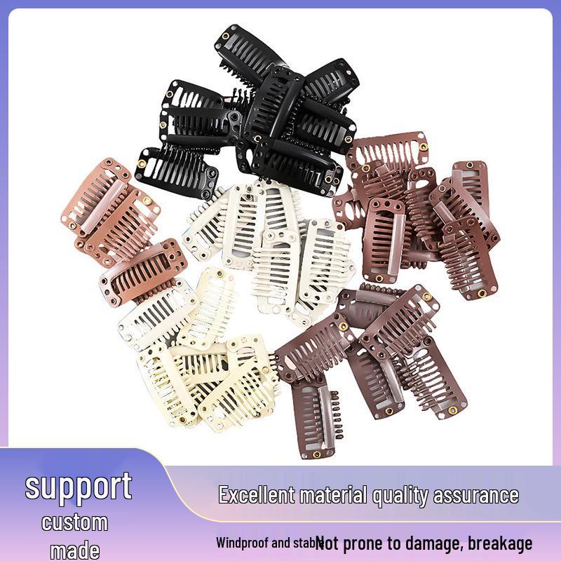 

Корейская заколка-капля с девятью зубцами из нержавеющей стали для вьющихся волос Off-White (5 pcs/pack)