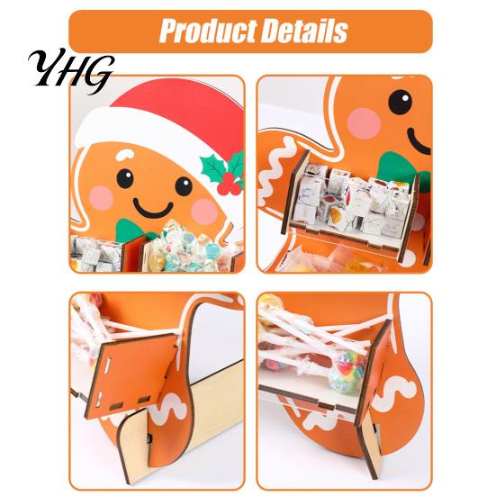 Clear Drawer Storage for Sweets Christmas Tree Wooden Candy Display Stand, Acrylic Organizer Tiered Holiday Treat Holder Party Dessert Table, Holder