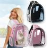 Cat Pet Carrier Backpack Transparent Capsule Bubble Design Breathable for Small Animals Ideal for Travel