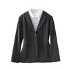 **Deep Gray Plus Size Women's Suit Jacket: Spring/Autumn Professional Formal Wear Set**