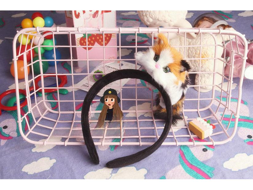 Papa Cat Kitten Headband & Hairpin Set: Playful Korean Hair Accessories for Girls